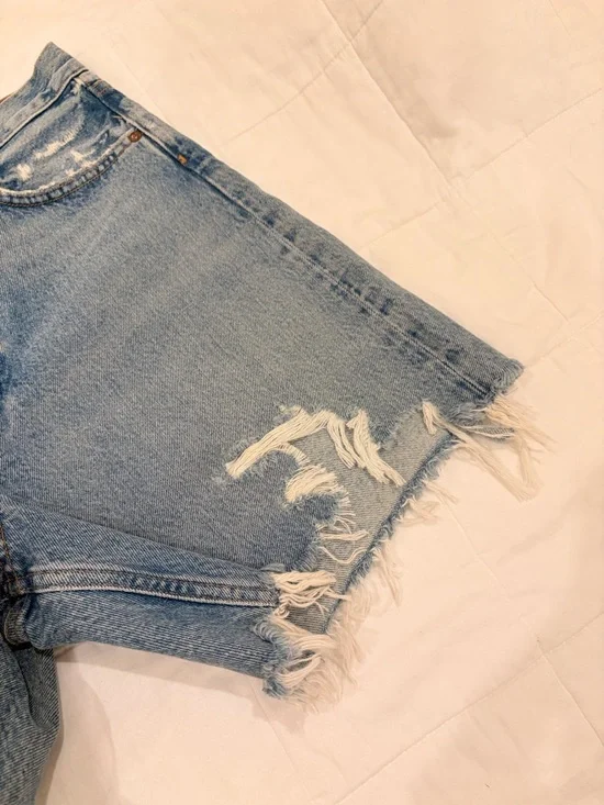 NWOT Agolde Stella High Rise Distressed Short - Picture 4 of 9